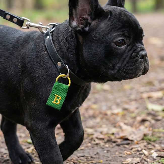ツートンカラーがかわいいイニシャルタグ｜軽量ナイロン製｜ゼネラル