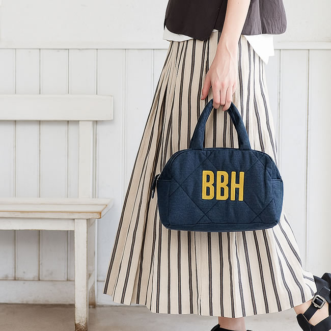  
BBH シャンブレーデニム ミニボストン 