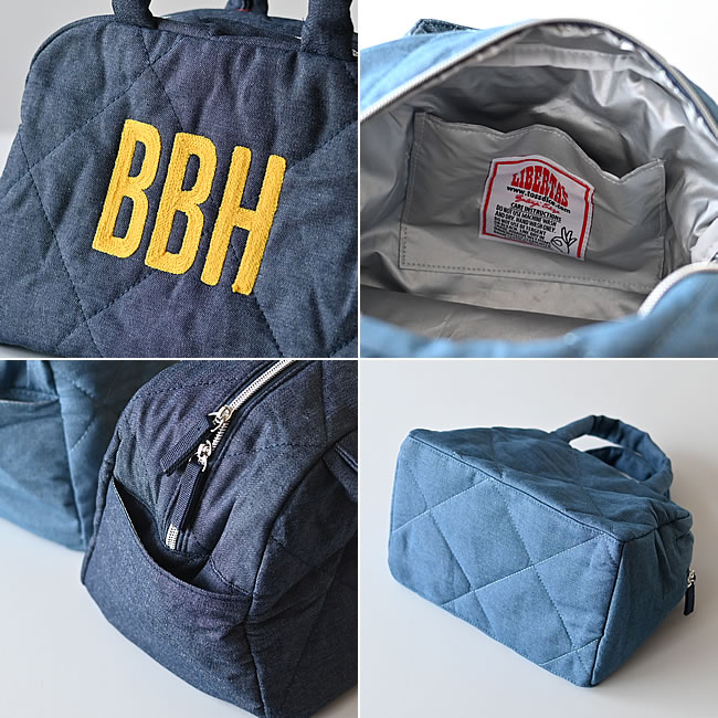  
BBH シャンブレーデニム ミニボストン 