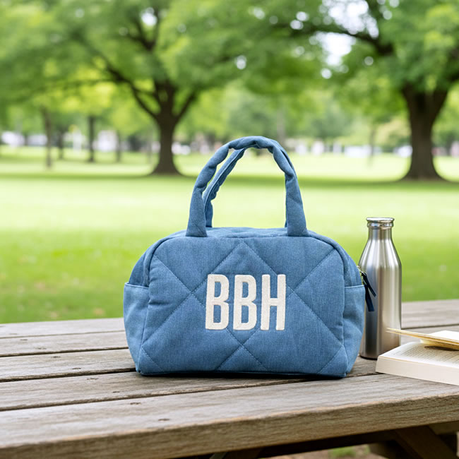  
BBH シャンブレーデニム ミニボストン 