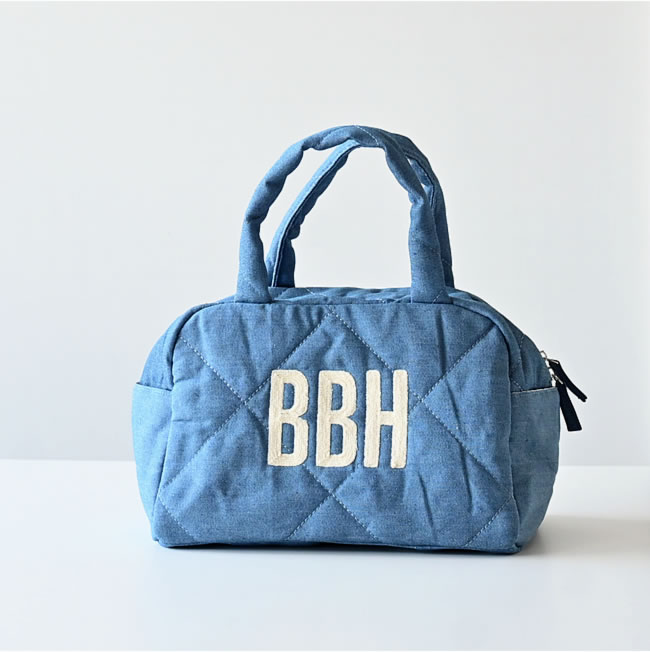  
BBH シャンブレーデニム ミニボストン 