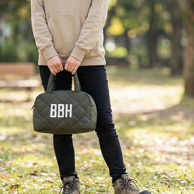 キルティング ミニボストンバッグ 保冷対応 ランチバッグ ｜ゼネラル