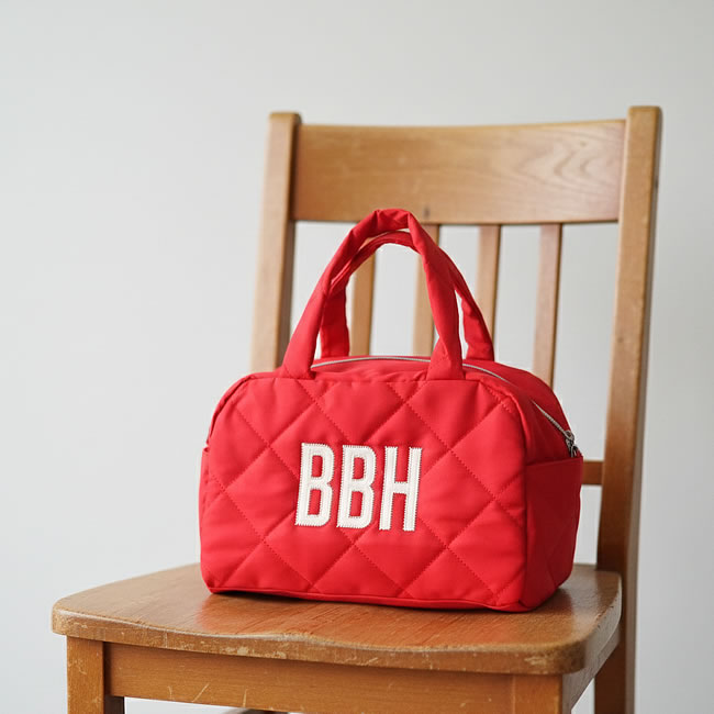 キルティング ミニボストンバッグ 保冷対応 ランチバッグ ｜ゼネラル