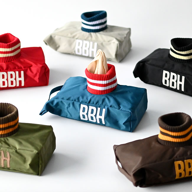  
スタジアムジャンパー風デザインのBBHティッシュカバー 全6色展開 