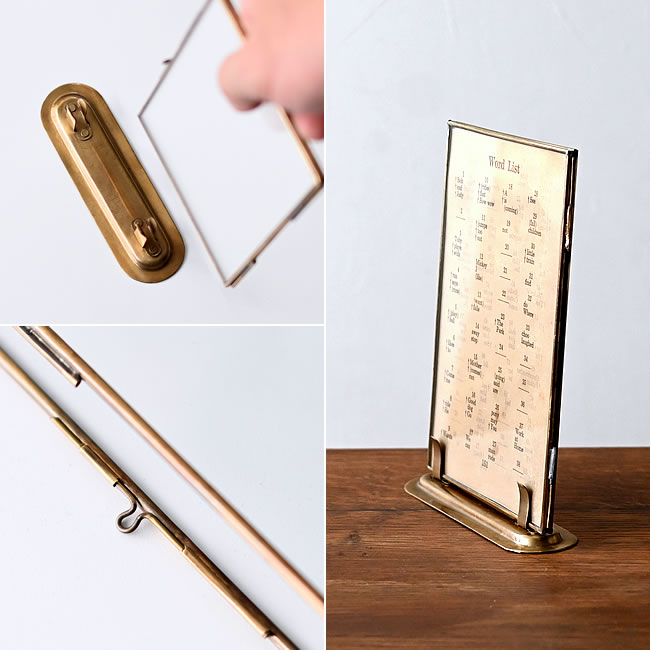  
取り外し可能な真鍮製クリップスタンド 