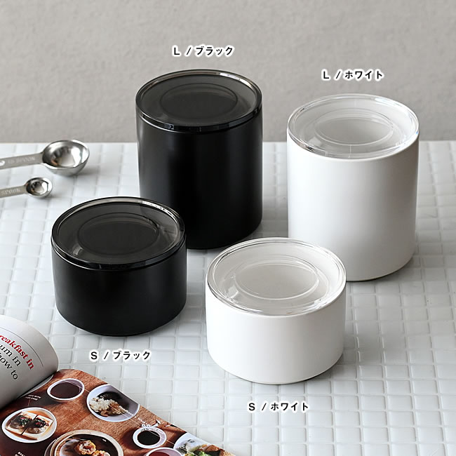 クリアトップ 陶器キャニスター