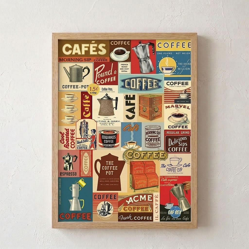 Cavallini & Co. ポスター コーヒー ナチュラルインテリア 生活雑貨の