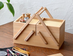 WOOD ソーイングボックス