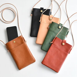 Lien レザー モバイルポシェット