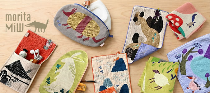 物語を身にまとう、morita miwの布小物